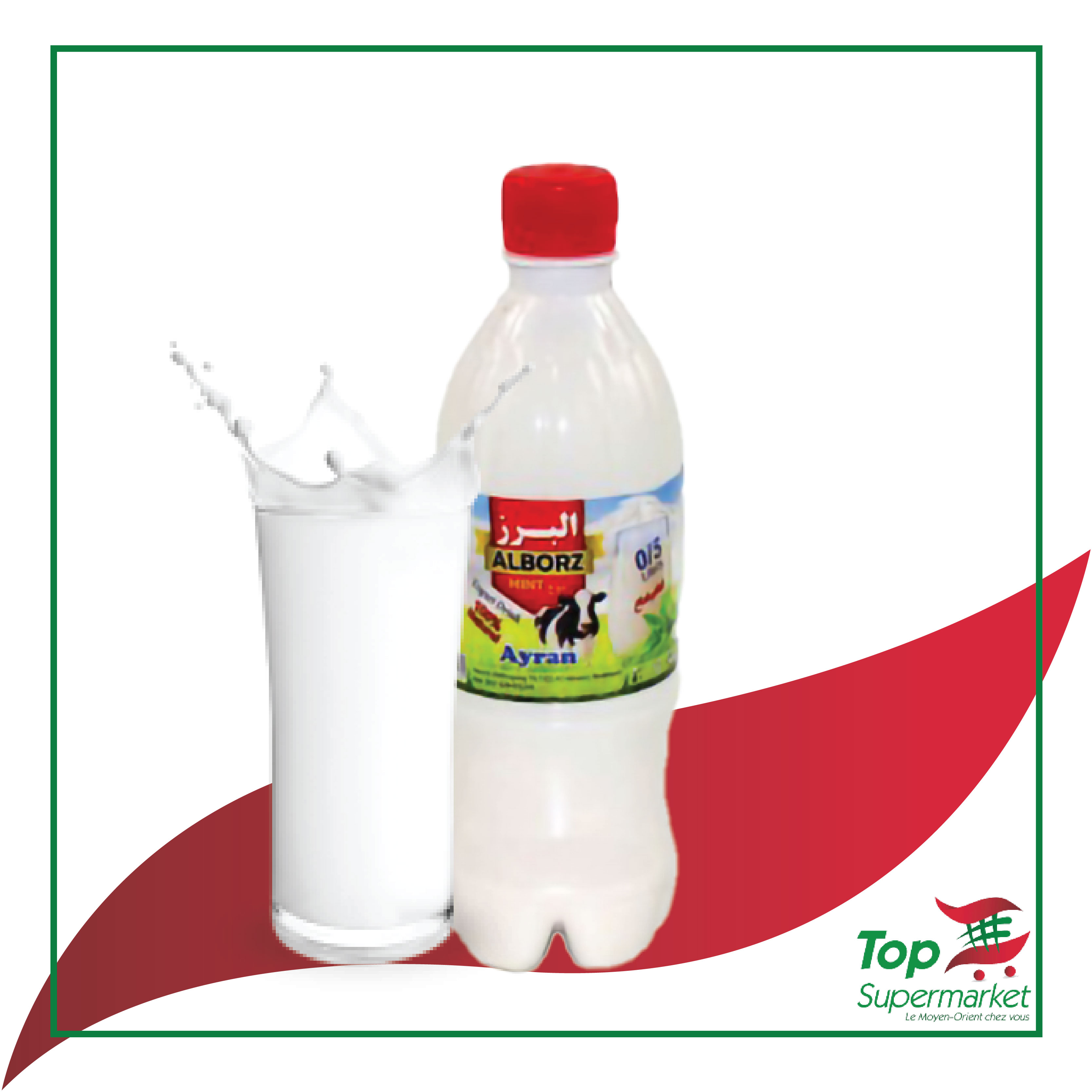 Alborz Ayran gazeux à  la menthe 500ml